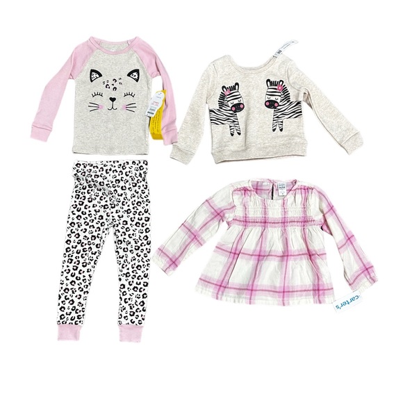 Carter's Matching Sets Nwt Girls Clothes Sizes 24 Months And 2t